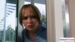 Lesbian babysitter pussy licking and slapping boss’s tits